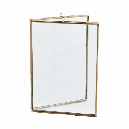 Standing double photo frame