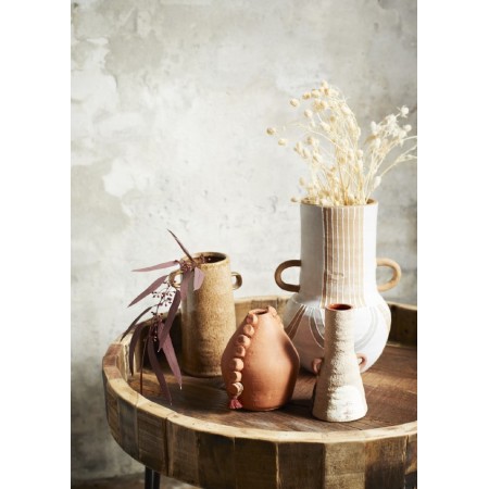 Terracotta vase w/ handles